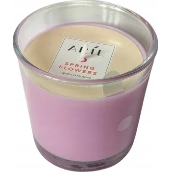 Svíčka Parafínová vonná svíčka Jarní květy Aril
