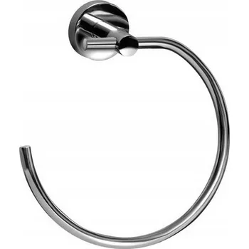 Věšák Kulatý závěs na kolíky Bisk , stříbrný