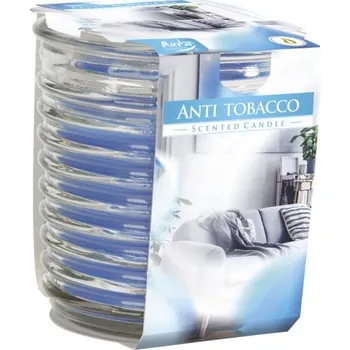Svíčka Tradiční parafínová svíčka Anti Tabacco Bispol 1 ks