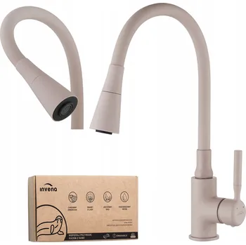 Vodovodní baterie Stojánková kuchyňská baterie Invena Pogo Plus béžová