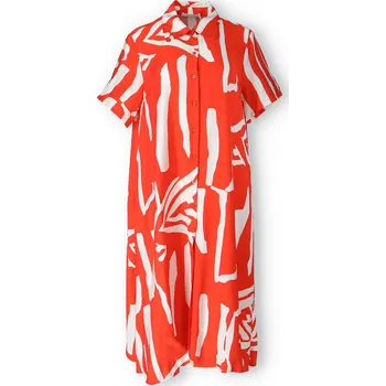 Dámské šaty Košilové šaty kr. rukáv MY-509 barva: červená