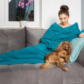 deka Fleecová deka Froster 145 cm x 205 cm modrá