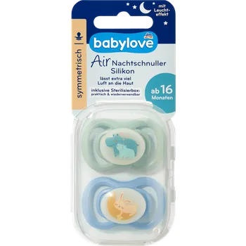 dudlíky babylove noční silikonový dudlík Air, 16m+