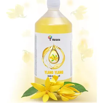 Masážní přípravek VERANA Ylang Ylang rostlinný masážní olej 1000ml