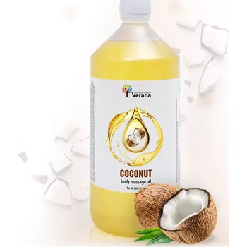 Masážní přípravek VERANA Kokos rostlinný masážní olej 1000ml
