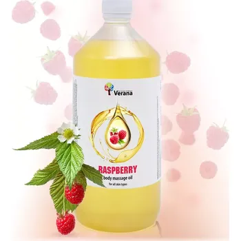 Masážní přípravek VERANA Malina rostlinný masážní olej 1000ml