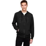 mikina GAP Logo GAP French Terry Zip - True Black V2 L