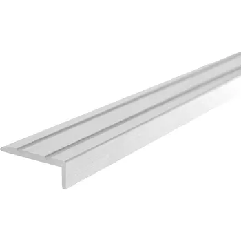Podlahová lišta Profilteam schodová lišta samolepící 25x10x2700 Stříbrná E01