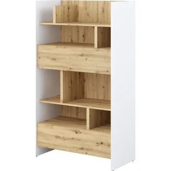 Obývací pokoj Regál Bed-Concept BC-27, Barva: bílá / dub artisan MIRJAN 5903211344626