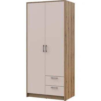 Šatní skříň Skříň Rondi 2D dub artisan / kašmír 82x52x195