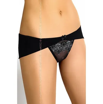 Kalhotky Černé krajkové kalhotky Bell Axami, m i240_33256_2:M