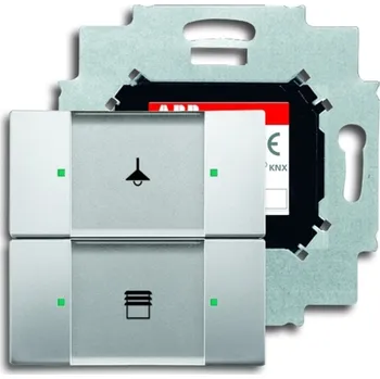 vypínač Prvek ovládací 2násobný ABB Future linear 2CKA006116A0201 ušlechtilá ocel