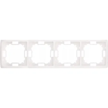 vypínač Kontakt Simon rámeček 4-násobný bílý BMR4/11