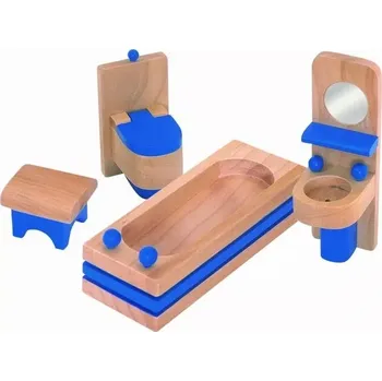 Domeček pro panenku Nábytek pro panenky - Koupelna modrá