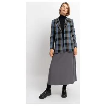 Dámská sukně CLICK Maxi sukně 50-701 Šedá Classic Fit 38