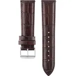 MPM Unisex kožený řemínek na hodinky RB.15893 (22 mm) - tmavě hnědý RB.15893.2220.5252.L1