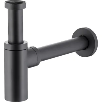 Sifon KFA Armatura 600-003-81 - Kulatý umyvadlový sifon mosaz/matná černá