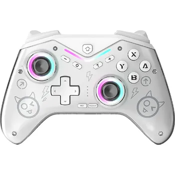 Gamepad Ovladač Nintendo Switch bezdrátový bílý cat