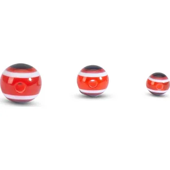 Dětské navlékací korálky Doiyo skleněné korálky s okem Red 10mm 10ks