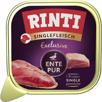 Krmivo pro psa Výhodné balení: 30x150g RINTI Singlefleisch Exclusive kachna vlhké krmivo pro psy