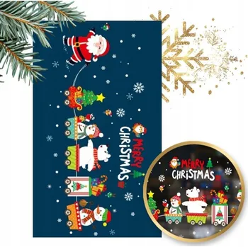 Vánoční dekorace VÁNOČNÍ OZDOBY NÁLEPKY NA OKNO, VÁNOČNÍ DEKORACE Mikuláš 2 KS