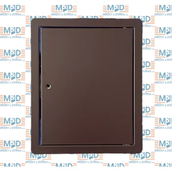Revizní dvířka Revizní dvířka 200x400 mm hnědá uzamykatelná (200*400 mm revizní dvířka hnědá uzamykatelná)