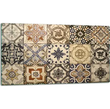 Kuchyňské prkénko SKLENĚNÁ DESKA NA KRÁJENÍ 52x30 MOZAIKA