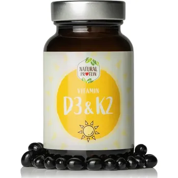 NaturalProtein D3 + K2 60 kapslí