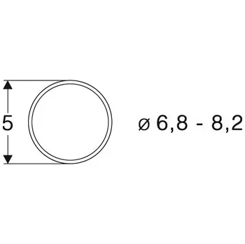 Modelová železnice bandáž 6,8-8,2mm Roco 40067-ks