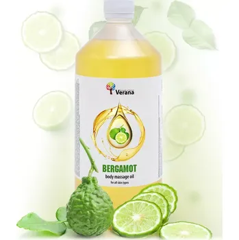 Masážní přípravek VERANA Bergamot rostlinný masážní olej 1000ml