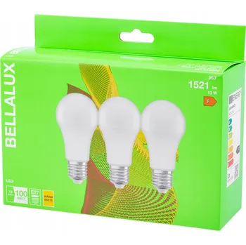 Žárovka 3x LED žárovka E27 13W (odpovídá 100W) 1521lm 2700K BELLALUX