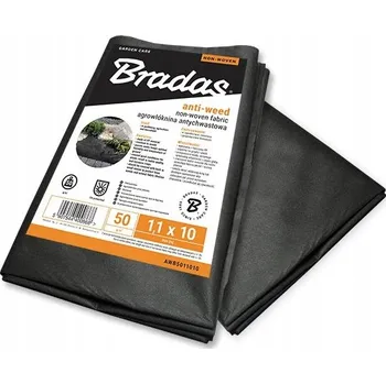Mulčovací textilie ČERNÁ PROTI PLEVELOVÁ AGROTEXTILIE 0,8 X 10 M, 50 G/M2 BRADAS