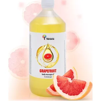 Masážní přípravek VERANA Grapefruit rostlinný masážní olej 1000ml
