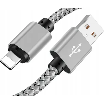Datový kabel Kabel Interlook USB - Apple Lightning 2 m šedý