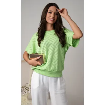 Dámská halenka Hajdan halenka 1226 - zelená, S (Dámská halenka Hajdan 1226 s krátkým rukávem)