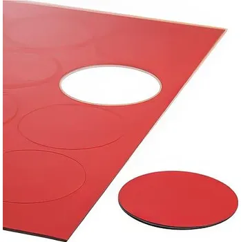 Dekorativní magnet Magnetická kolečka červená, sada 12 ks