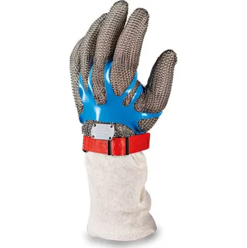 Pracovní rukavice Landig Neprůřezná drátěná rukavice z ocelových kroužků Velikost: XL