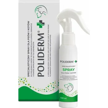 Kosmetika pro psa JM SANTE Poliderm - sprej pro péči o kůži se sklonem k lupům, dermatózám a zánětům pro psy a kočky – 100 ml