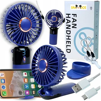 Vzduchotechnika VĚTRÁČEK VENTILÁTOR MINI PŘENOSNÝ MOBILNÍ RUČNÍ USB STOJAN