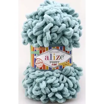 Příze Alize Puffy Fine 780 Světlá aqua (Příze Puffy Fine 780)