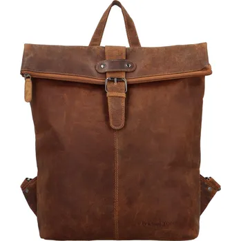 Městský batoh Kožený batoh camel - Greenwood Duster Camel