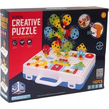 ostatní stavebnice Stavebnice pro šroubování v kufru 3+ šroubovák