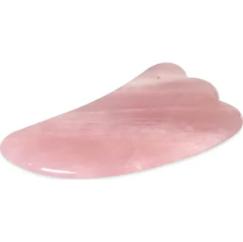 Masážní gua sha destička z růženínu ve tvaru zubu