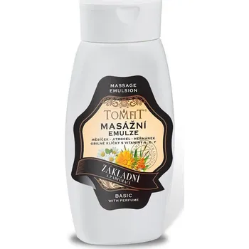 Masážní přípravek Tomfit masážní emulze základní s parfemací 250ml