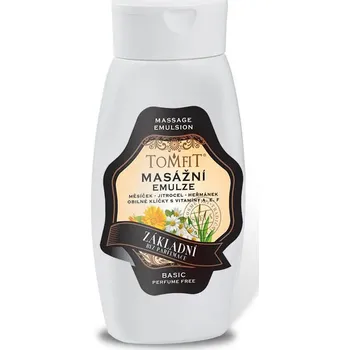 Masážní přípravek Tomfit masážní emulze základní 250ml
