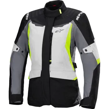 Moto oblečení ALPINESTARS bunda STELLA ST-1 WP šedá-černá žlutá fluo XL