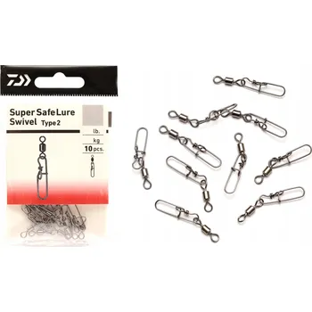Obratlík s karabinkou Daiwa SUPER SAFE LURE SWIVEL TYPE II