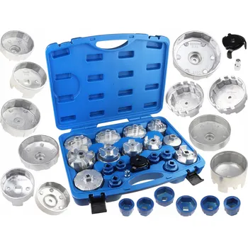 Klíč ZESTAW NASADEK DO FILTROW ALUMINIOWE 19 ELEMENTOW