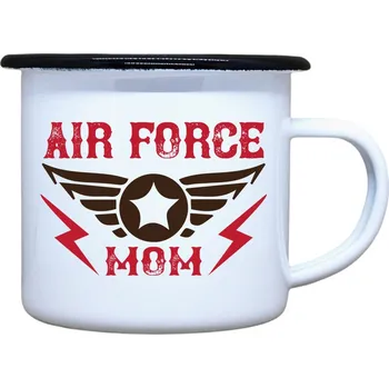 DOBRÝ TRIKO Plecháček s potiskem Air force mom Velikost plecháčku: 460 ml