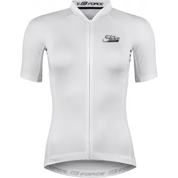 cyklistický dres Force Pure Lady 900134331MP bílý M